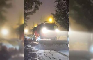 Besni’de karla mücadele çalışmaları sürüyor