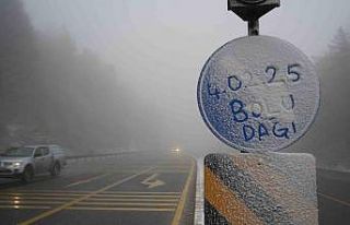 Bolu Dağı’nda kar ve sis etkili oluyor: Görüş...
