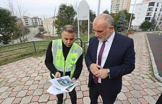 Canik’in park ve sokaklarına modern dokunuş