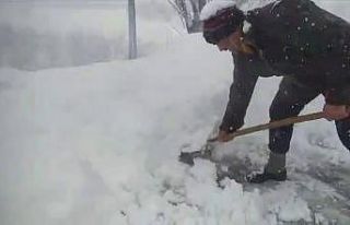 Damlar kardan temizleniyor