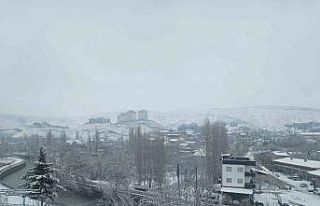 Darende’de kar yağışı sonrası kartpostallık...