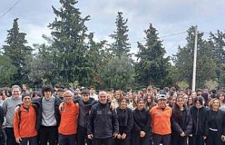 Datça’daki okulda deprem tahliye tatbikatı yapıldı