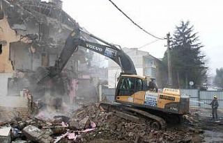 Dev projede yıkım çalışmaları tamamlandı