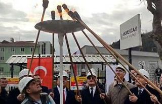 Doğalgazın ilk ateşini Adalet Bakanı Tunç yaktı