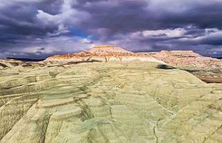 Doğanın renkli mirası havadan görüntülendi