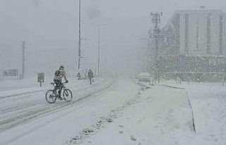 Düzce’de yoğun kar yağışı: Bazı araçlar...
