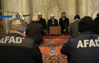 Edirne’de depremde hayatını kaybedenler için...