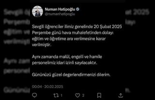 Elazığ’da eğitime ara verildi