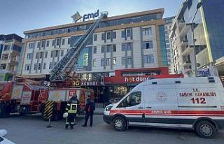 Elazığ’da yangın paniği: Kurs binası boşaltıldı