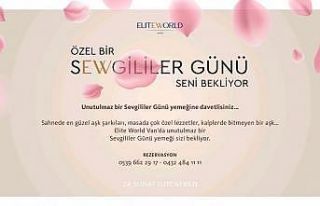 Elite World Van Otel Sevgililer Günü’ne hazır