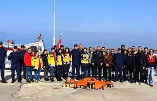 Enez’de 112 Acil ve Sahil Güvenlik ekipleri "tıbbi...