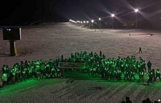 Erciyes’te spor şenliği ve gece kayağı