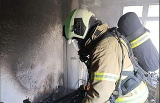 Erdek’te ev yangını