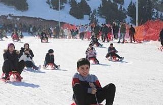 Ergan Kayak Merkezinde hafta sonu yoğunluğu