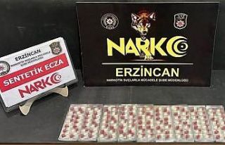 Erzincan’da 126 adet sentetik ecza maddesi ele geçirildi