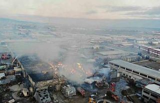 Fabrika yangını 13 saatin sonunda kontrol altına...