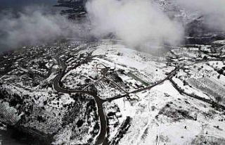 Film platosu değil, karlar altındaki Sakarya