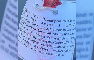 Fırtına Vadisindeki ruhsatsız turistik tesis ve...