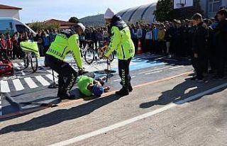 Gazipaşa’da öğrenciler trafik bilinciyle yetişiyor