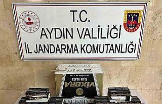 Germencik’te jandarma ekiplerinden kaçak sigara...