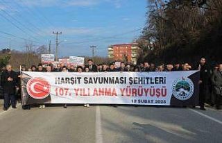 Giresun’da Harşit Zaferi’nin 107. yıldönümü...