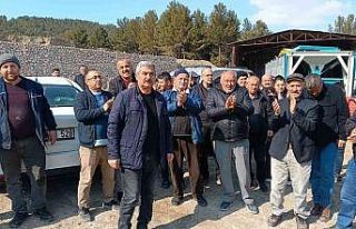 Gölbaşı’nda beton santraline tepki