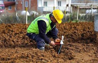 Güçlü altyapı için her türlü şartlarda sahadalar