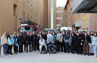 Hastanede gerçekleştirilen tatbikat gerçeği aratmadı