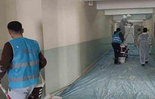 Hükümlülerin yaptıkları bakım onarım çalışmalarıyla...