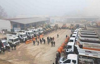 İnegöl, kar yağışına hazır