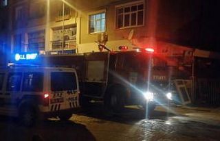 Isparta’da 4 katlı binada çıkan baca yangını...