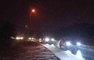 İstanbul’un Anadolu Yakası’nda kar yağışı