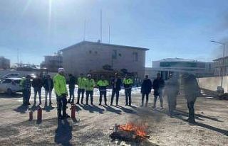 İtfaiyeden polislere "Yangın Güvenliği Eğitimi"