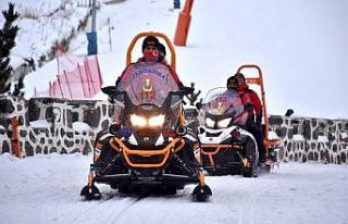 Jandarmadan yasak bölgede kaymaya ceza