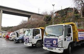 Kağıthane Belediyesi kar yağışına hazır