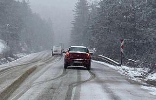 Karabük’ün yüksek kesimlerinde kar yağışı...