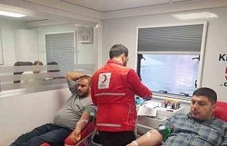 Karapınar’da Kızılay tarafından kan bağışı...