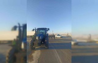 Karapınar’da traktör ile otomobil çarpıştı:...