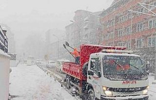 Karla mücadelede 12 saatlik nefessiz takip