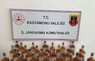 Kastamonu’da sahte içki operasyonunda 1 şüpheli...