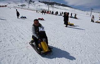 Kayak severler Yıldız Dağı’na akın etti