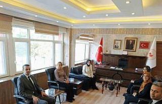 Kaymakam Kılıç cezaevi müdürüyle bir araya geldi