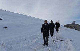 Kaymakam Şahin, köylerde incelemede bulundu