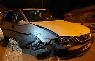 Kırıkkale’de LPG’li otomobil bariyerlere çarptı:...