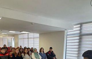 Kız yurdu öğrenci ve personeline yangın eğitimi...