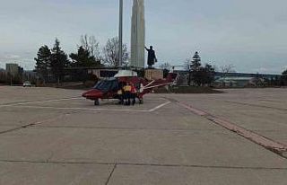 Konya’da hava ambulansı kalp krizi geçiren hasta...