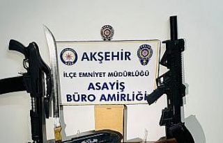 Konya’da iş yerinden cephanelik çıktı