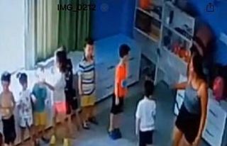 Kreşte çocukları kötü muameleye maruz kalan aile...