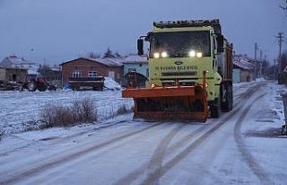 Kütahya Belediyesi’nden kış mesaisi, ekipler...