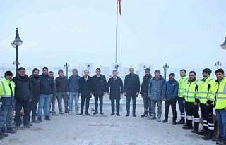 Maden kazasında vefat eden işçiler için anıt...